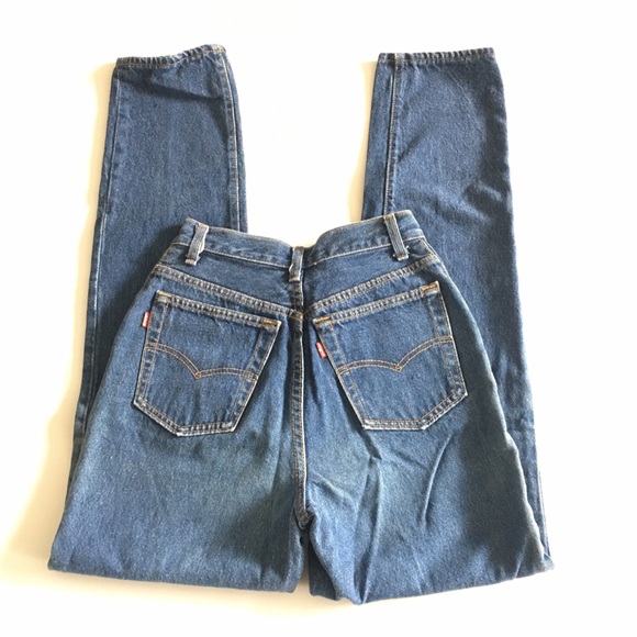 1980s LEVIS Double Red Tab 501 Button Fly Vintage Denim // Size 7 (26